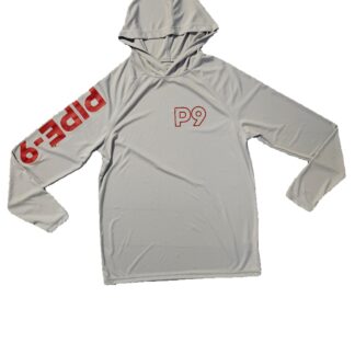 Silver Hooded Long Sleeve Sun Shirt
